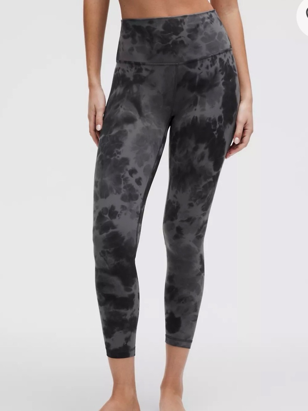 lululemon athletica Gray & Black Tie-Dye High-Rise Leggings
